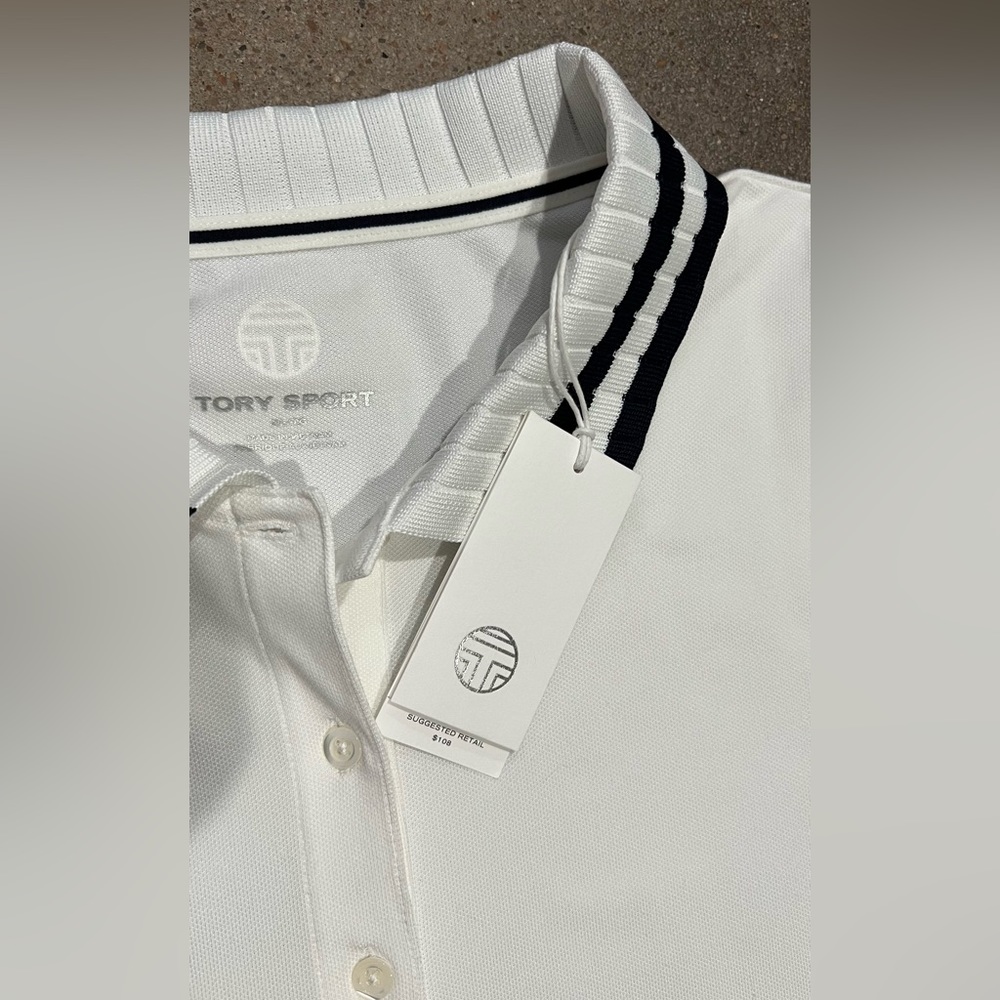 Tory Burch Sleeveless Golf Polo - Picture 2 of 5